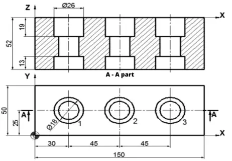 Workpiece example drawing